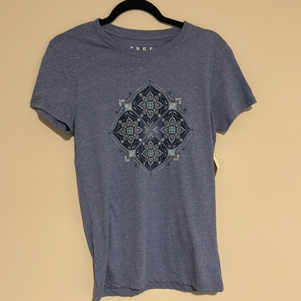 Blue Graphic Women's Top